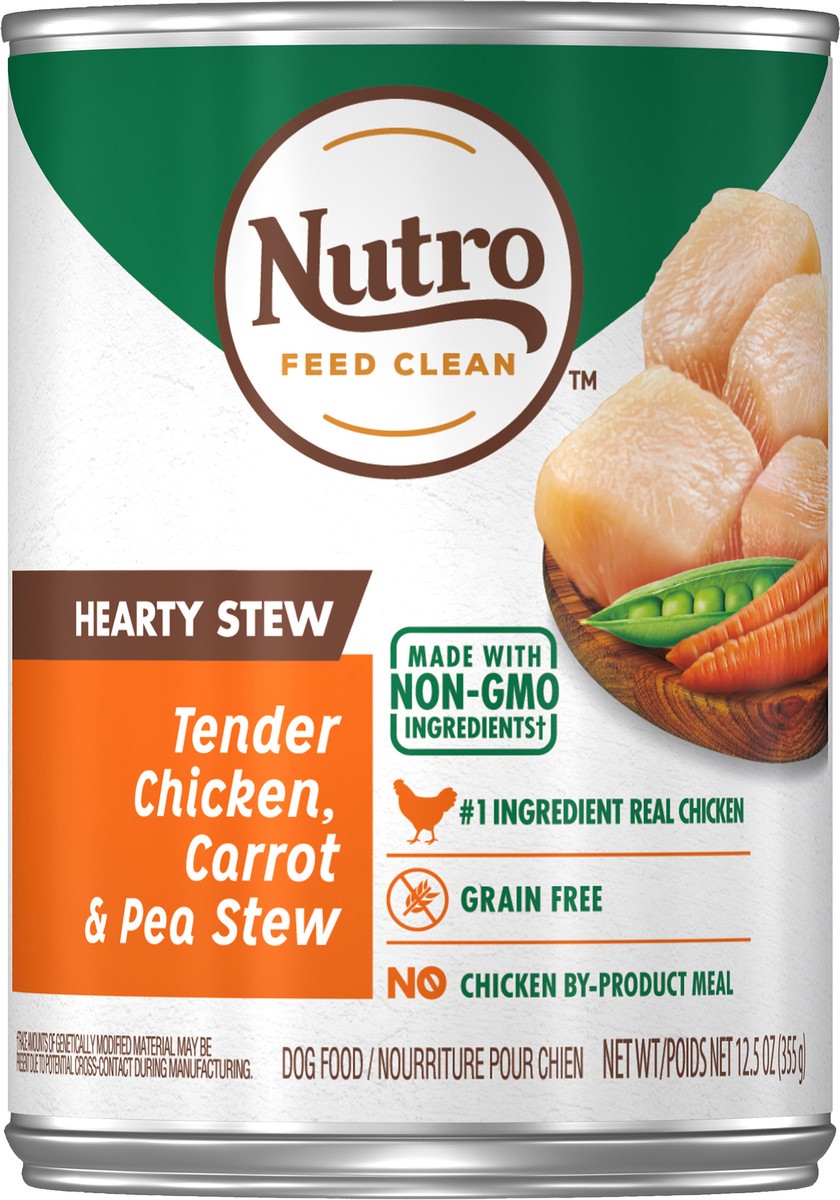 slide 2 of 7, Nutro Grain Free Hearty Stew Wet Dog Food Tender Chicken, Carrot & Pea Stew - 12.5oz, 12.5 oz