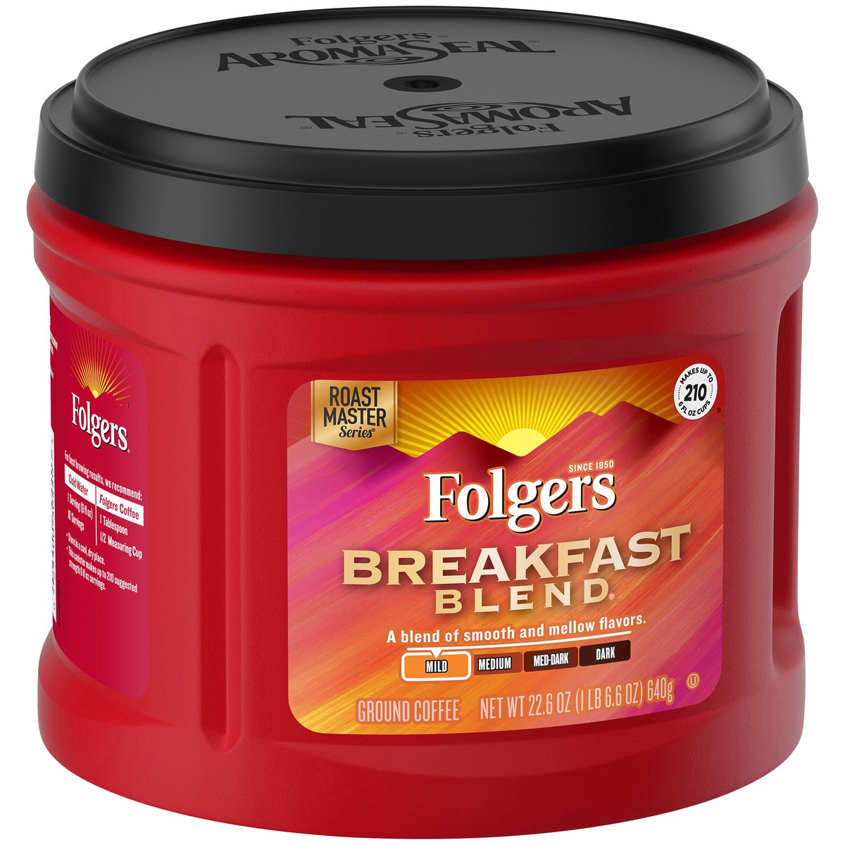 slide 1 of 6, Folgers Coffee, Breakfast Blend, 22.6 oz