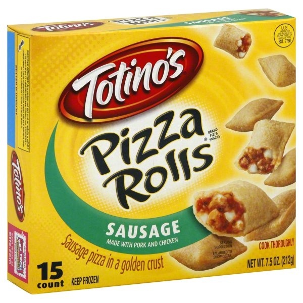 slide 1 of 1, Totino's Pizza Rolls, Sausage, 15 ct