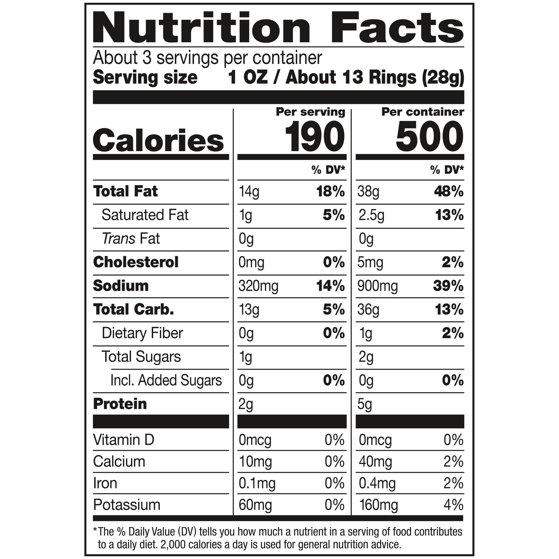slide 5 of 5, Tom's Nacho Flavored Rings, 1 ct