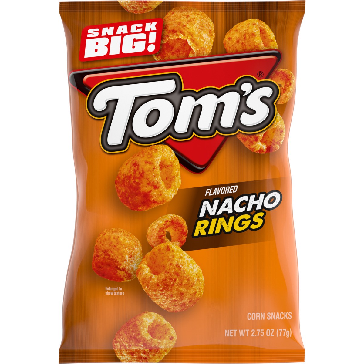 slide 1 of 5, Tom's Nacho Flavored Rings, 1 ct