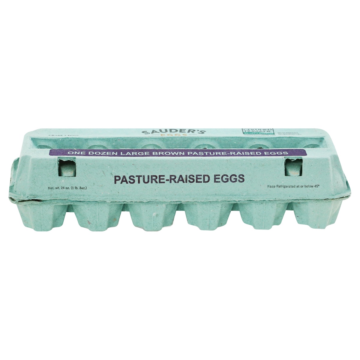 slide 1 of 1, Sauder's Brown Large Pasture-Raised Eggs 24 oz, 