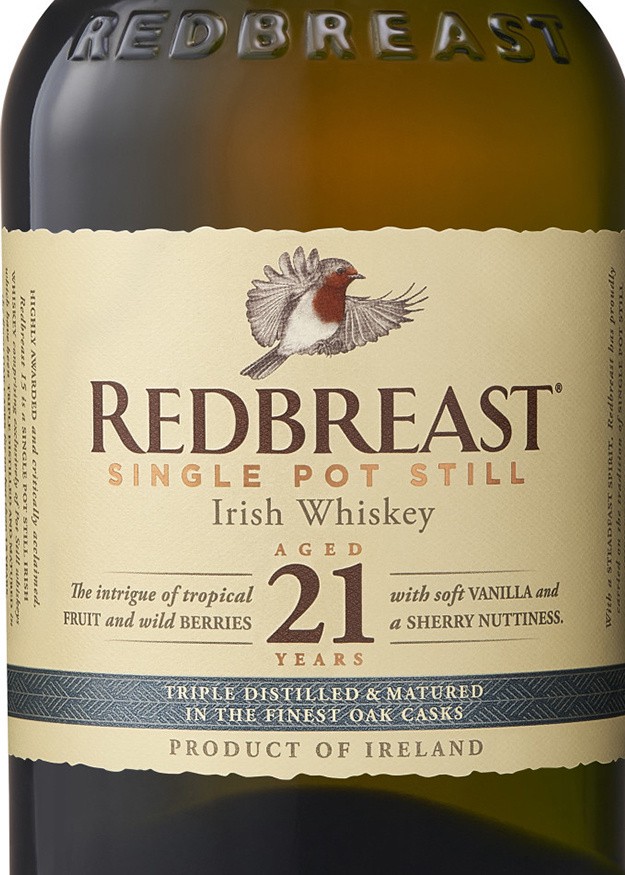 slide 4 of 7, Redbreast 21 Year Old Single Pot Still Irish Whiskey, 750 mL Bottle, 46% ABV, 750 ml