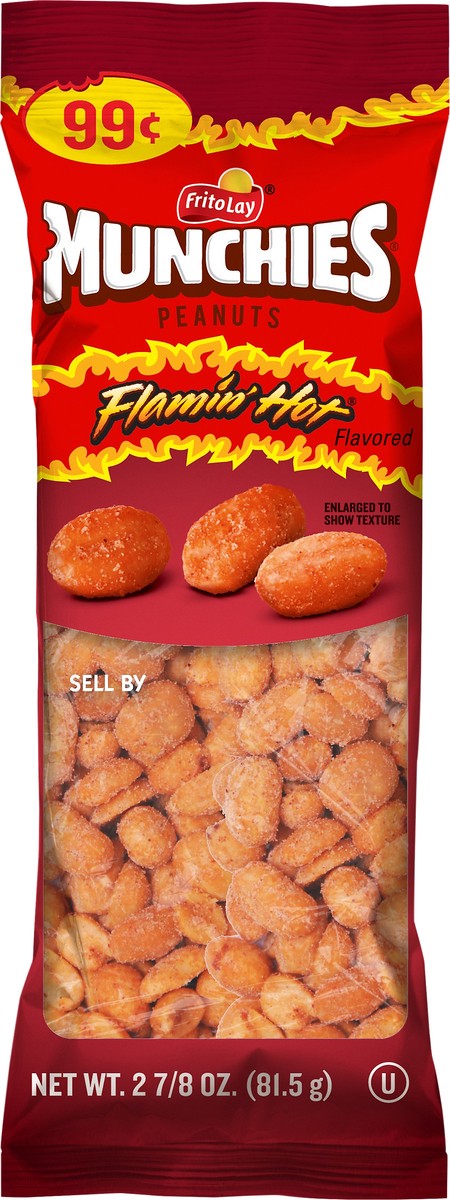 slide 3 of 3, Munchies Peanuts Flamin' Hot Flavored 2 7/8 Oz, 2.88 oz