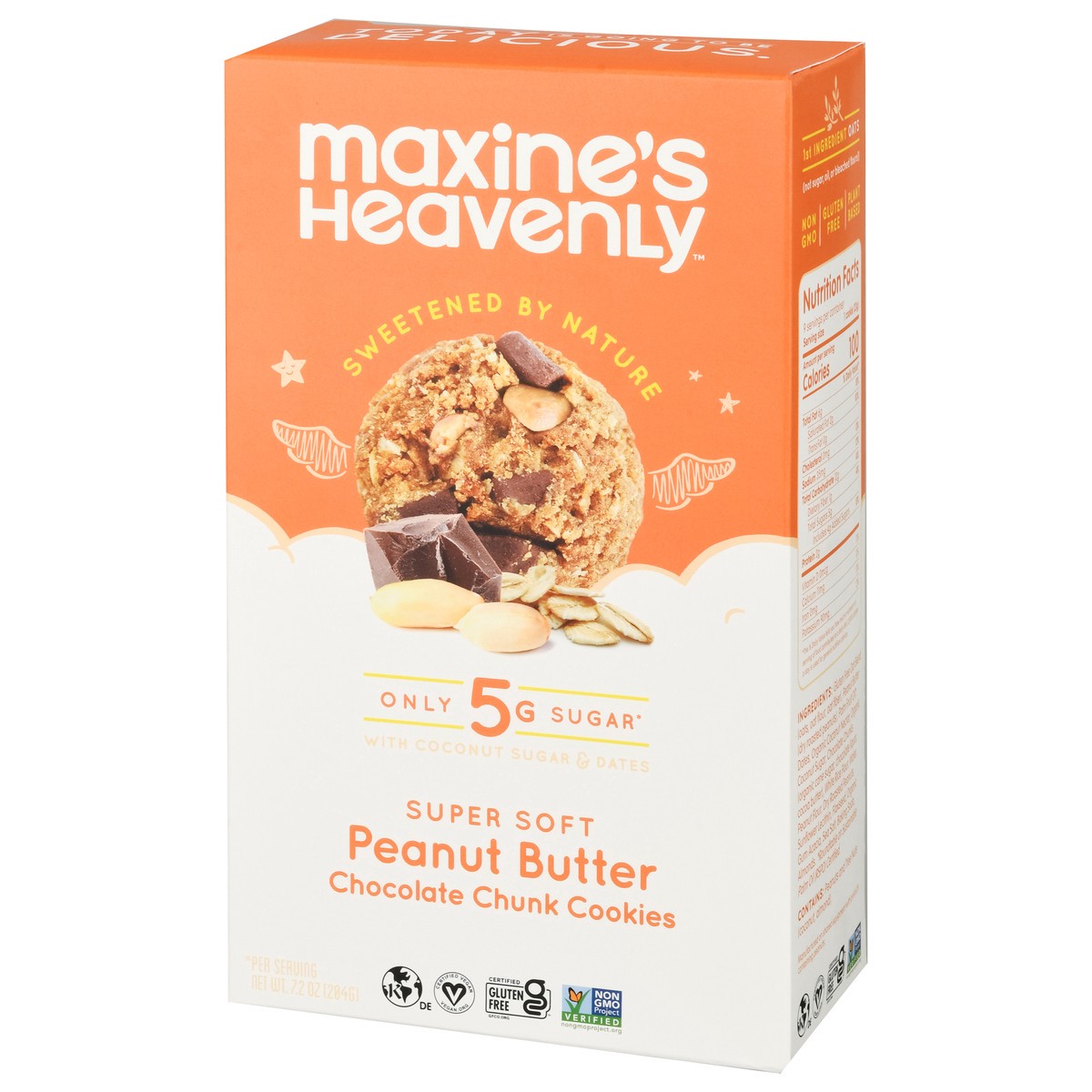 slide 9 of 9, Maxine's Heavenly Super Soft Chocolate Chunk Peanut Butter Cookies 7.2 oz, 7.2 oz