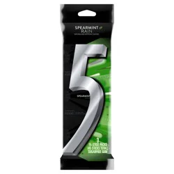 5 GUM Spearmint Rain Sugar Free Chewing Gum, Five Gum, 15 Stick Pack