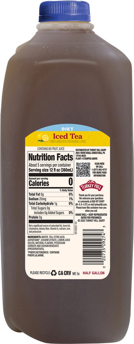 slide 4 of 6, Turkey Hill Diet Iced Tea- 64 fl oz, 64 fl oz