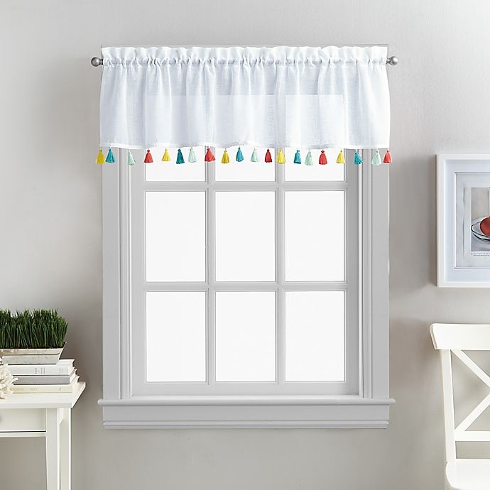 slide 1 of 4, Coastal Living Boho Tassel Window Valance, 1 ct