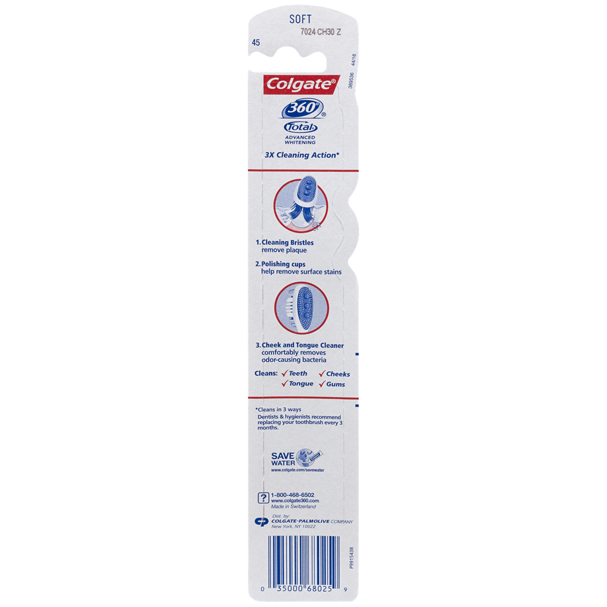 slide 2 of 2, Colgate 360 Total Advanced Full Head Toothbrush Soft, 1 ct