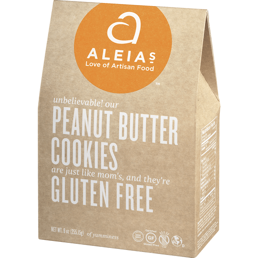 slide 3 of 8, Aleia's Gluten Free Cookies - Peanut Butter, 9 oz