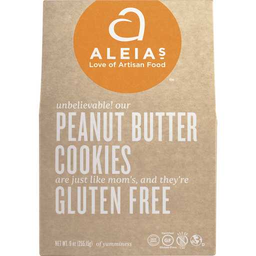 slide 1 of 8, Aleia's Gluten Free Cookies - Peanut Butter, 9 oz