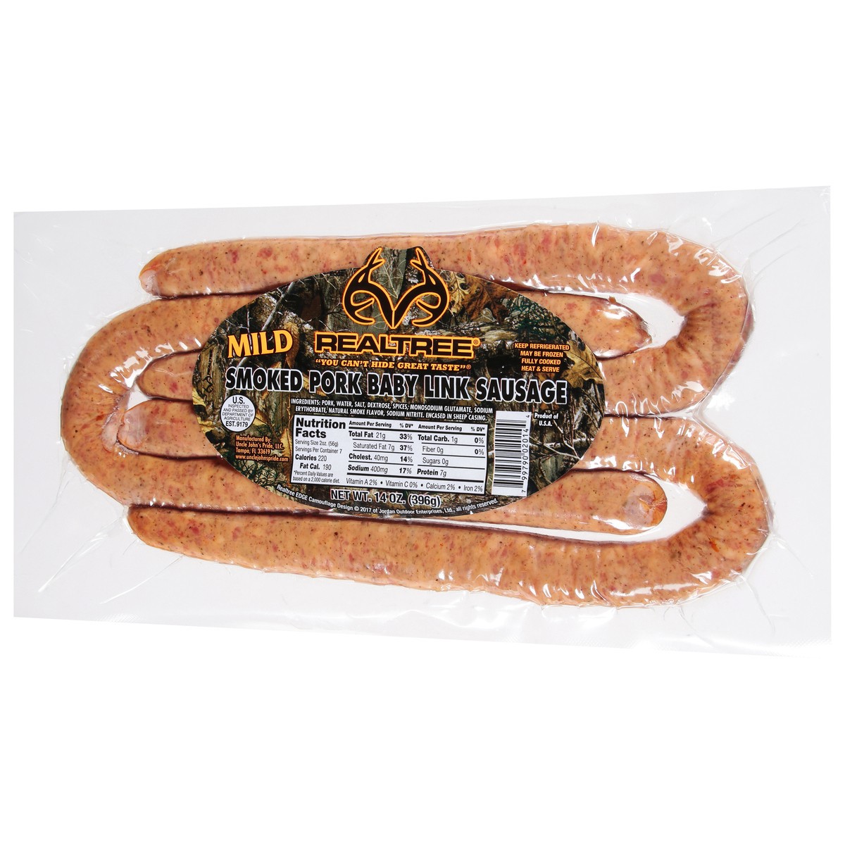 slide 6 of 9, Realtree R/Tree Babylink Sausage, 14 oz