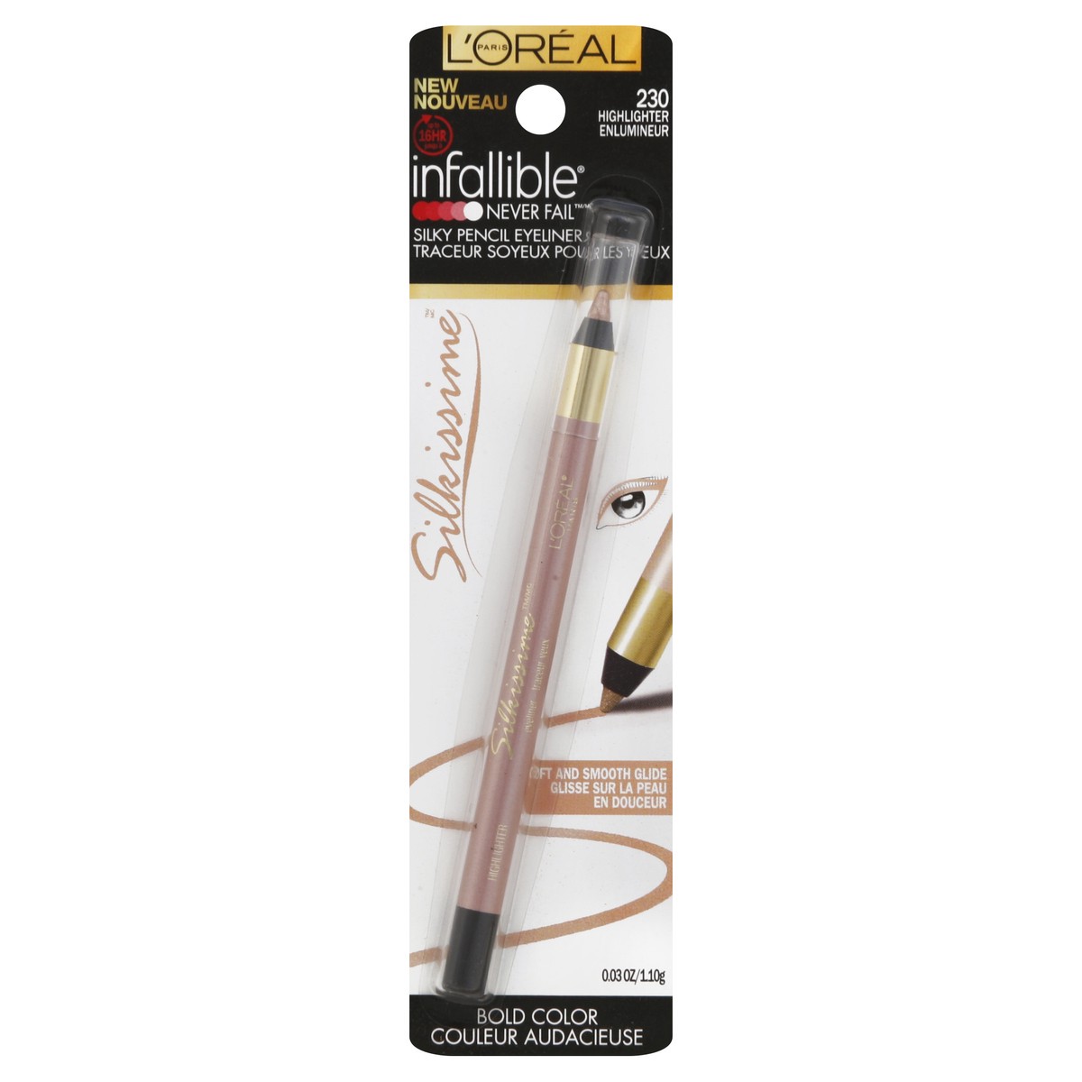 slide 3 of 3, L'Oréal Silky Pencil Eyeliner 0.03 oz, 0.03 oz