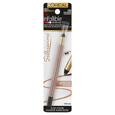 slide 1 of 1, L'Oréal Paris Highlighter Infallible Never Fail Silky Pencil Eyeliner, 0.03 oz