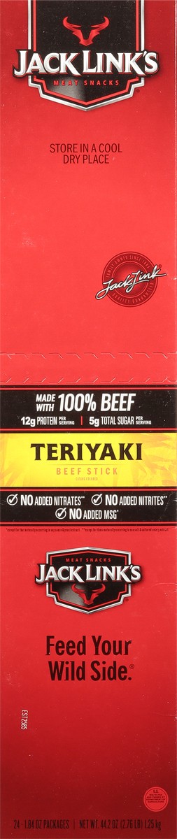 slide 6 of 9, Jack Link's Beef Stick 24 - 1.84 oz Packages, 24 ct