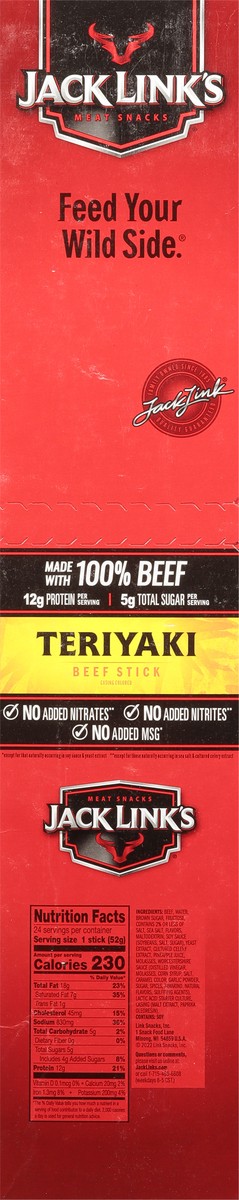 slide 8 of 9, Jack Link's Beef Stick 24 - 1.84 oz Packages, 24 ct