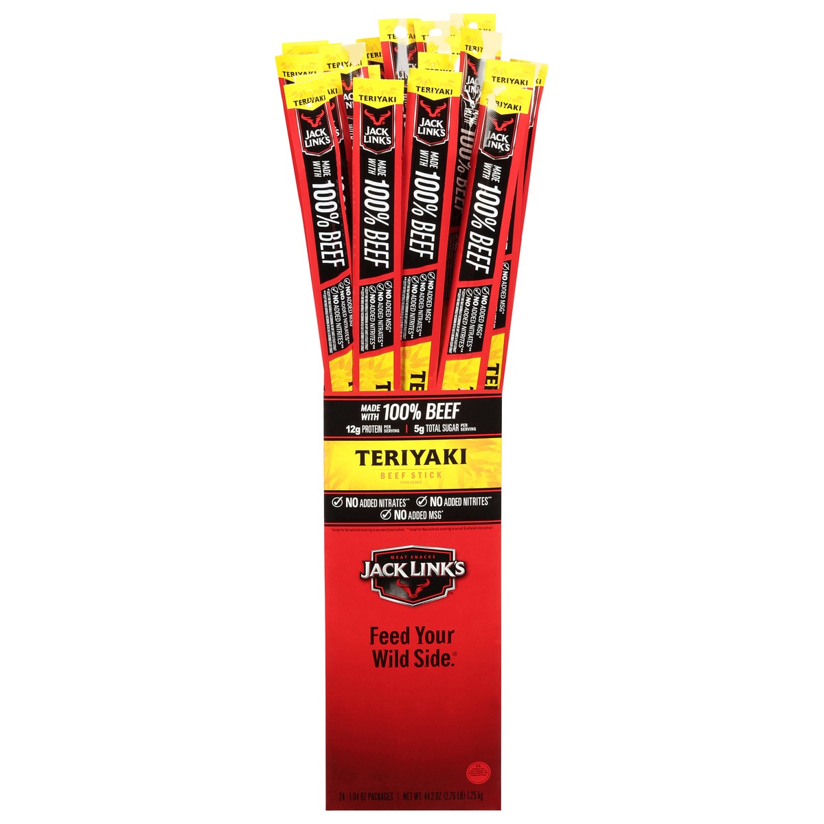 slide 1 of 9, Jack Link's Beef Stick 24 - 1.84 oz Packages, 24 ct