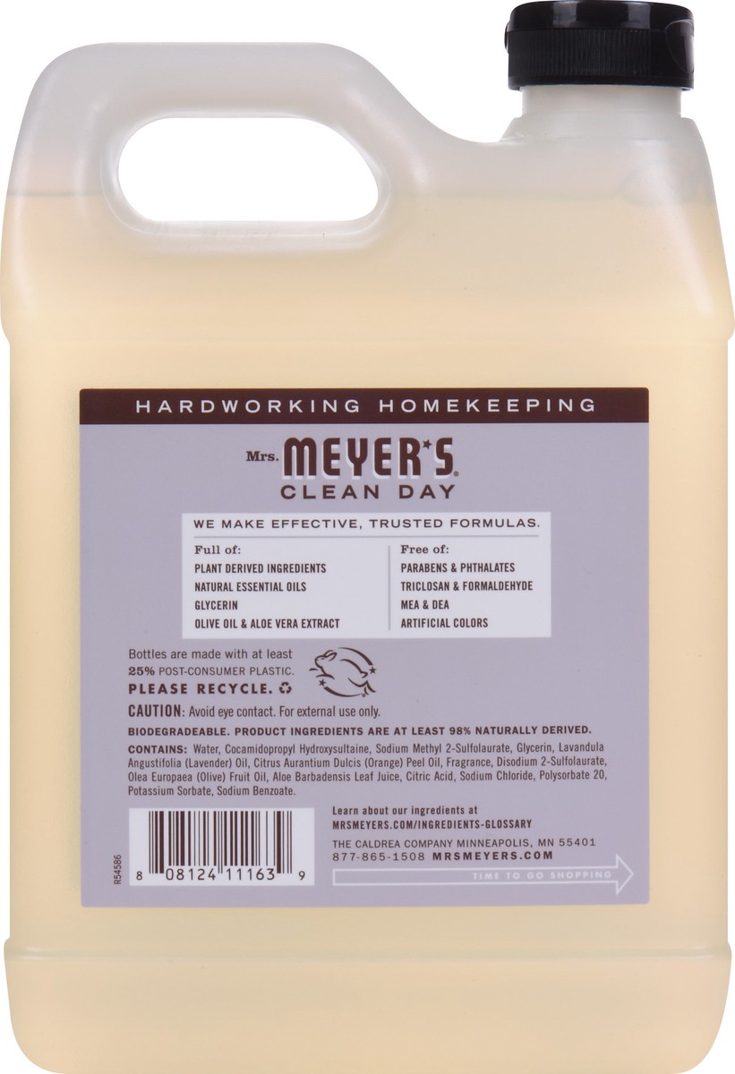 slide 2 of 3, Mrs. Meyer's Clean Day Refill Lavender Scent Hand Soap 33 oz, 33 oz