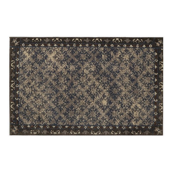 slide 1 of 4, Bacova Cashlon Birmingham 27 x 42'' Accent Rug - Blue'', 1 ct