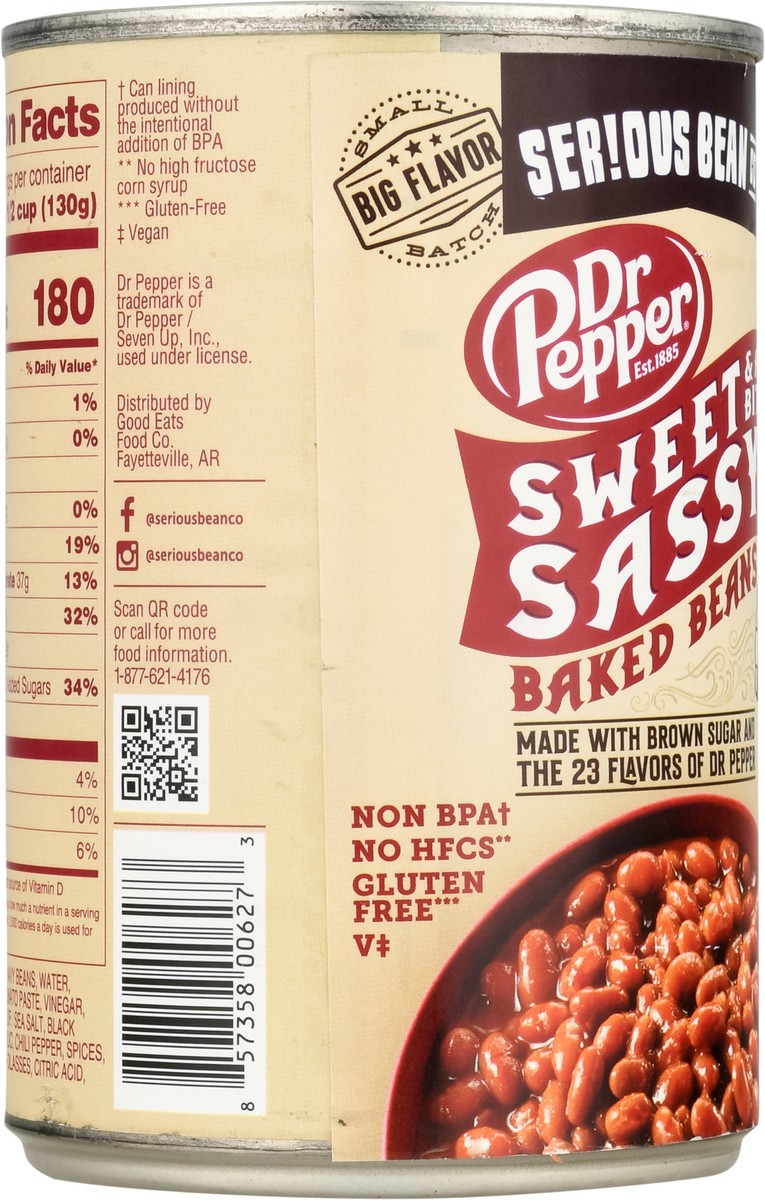 slide 6 of 9, Serious Bean Co Dr Pepper Sweet and a Bit Sassy Baked Beans 16 oz, 16 oz