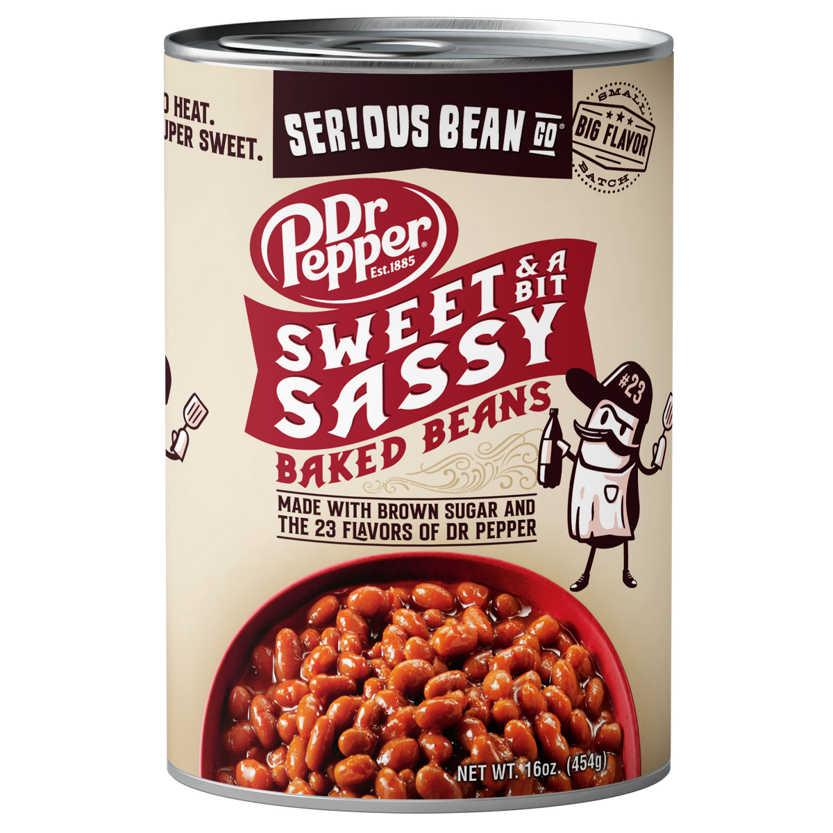 slide 1 of 9, Serious Bean Co Dr Pepper Sweet and a Bit Sassy Baked Beans 16 oz, 16 oz