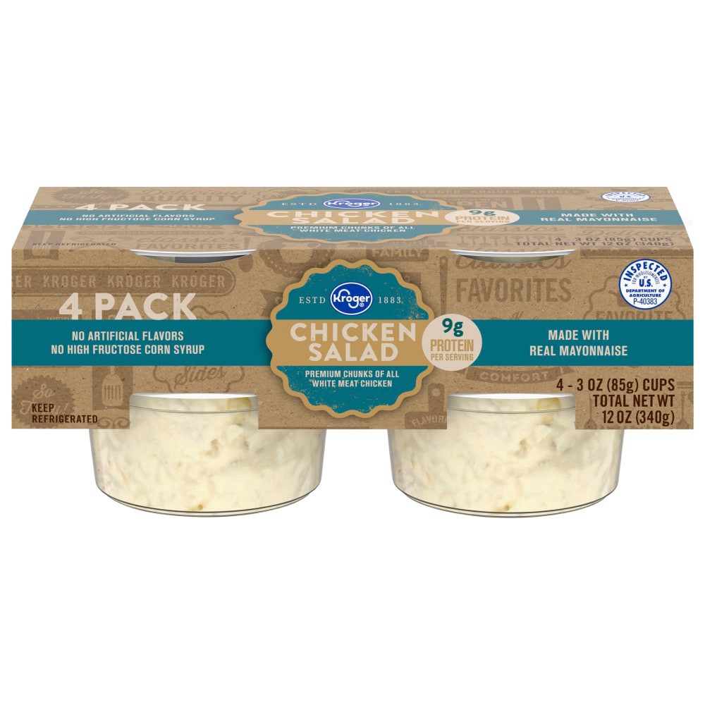 slide 2 of 3, Kroger Chicken Salad, 4 ct; 3 oz