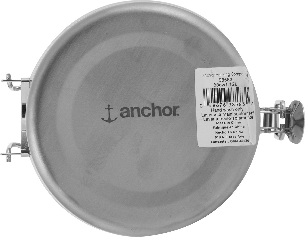 slide 8 of 10, Anchor 38 Ounce Stainless Steel Canister 1 ea, 1 ea