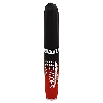 slide 1 of 1, Rimmel London Show Off Apocalips Velvet Orangelogy Lip Lacquer, 1 ct