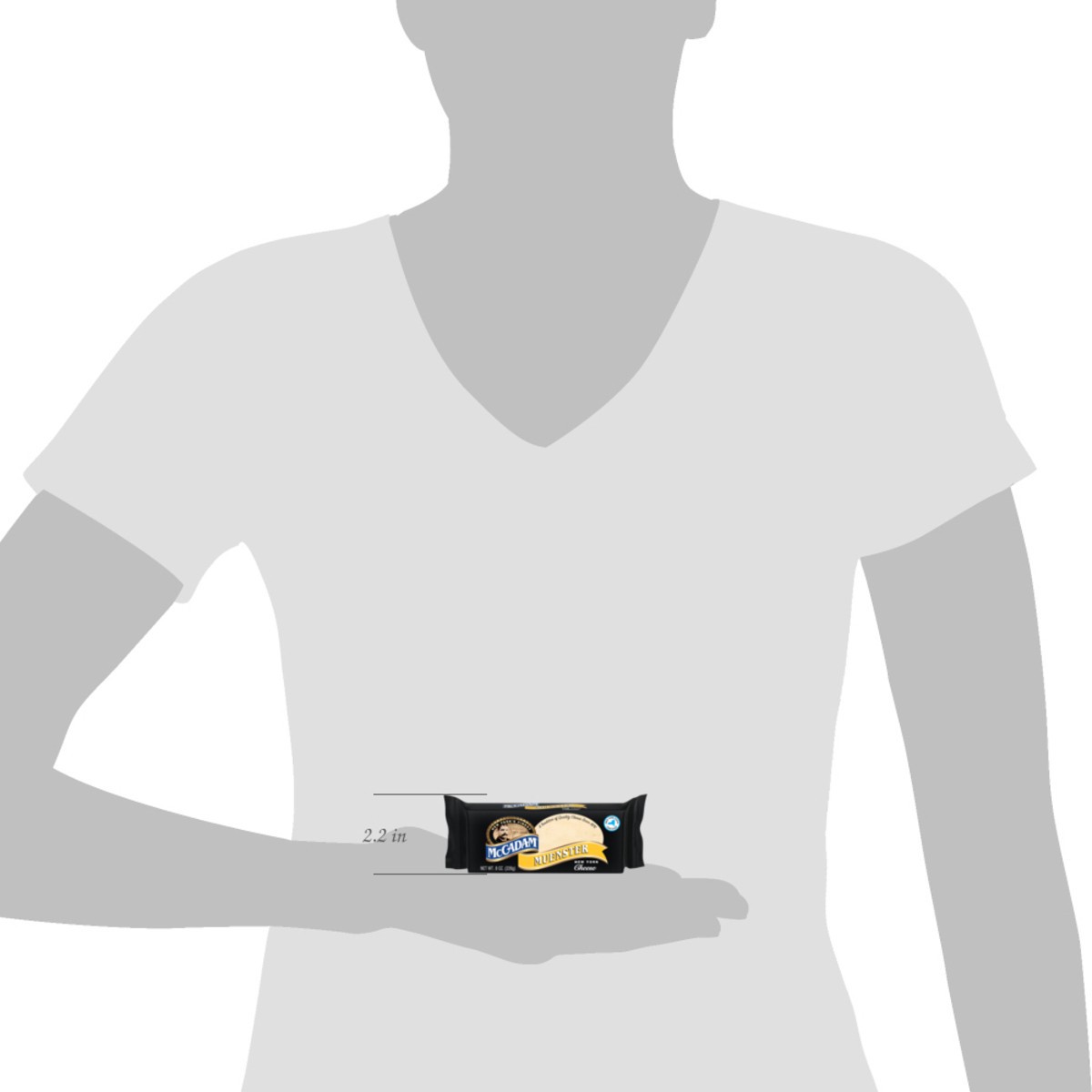 slide 7 of 14, 12/8Oz Muenster Bar, 8 oz