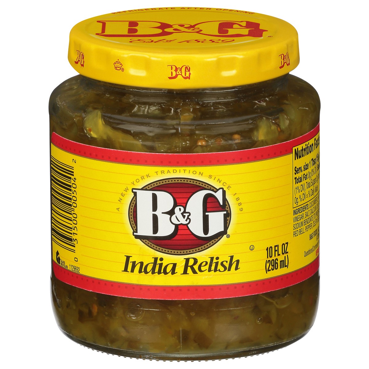slide 1 of 8, B&G India Relish 10 fl oz, 10 fl oz