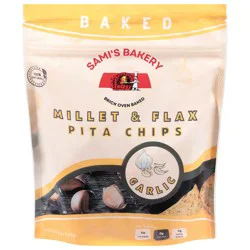 Sami's Bakery Garlic Millet & Flax Chips