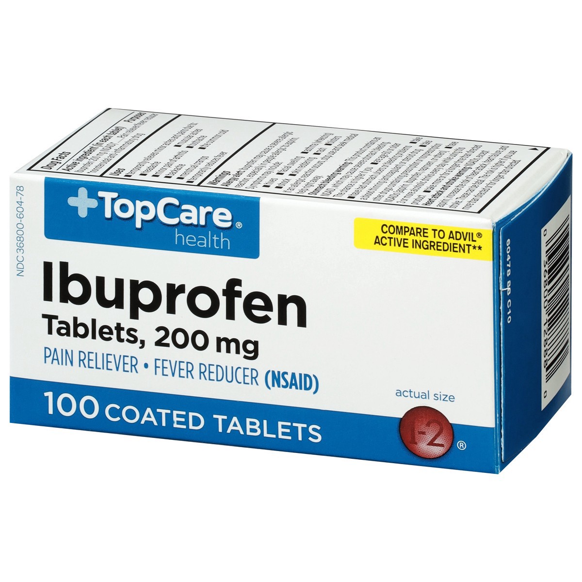 slide 13 of 15, Topcare Med Ibuprofen Tabs, 100 ct