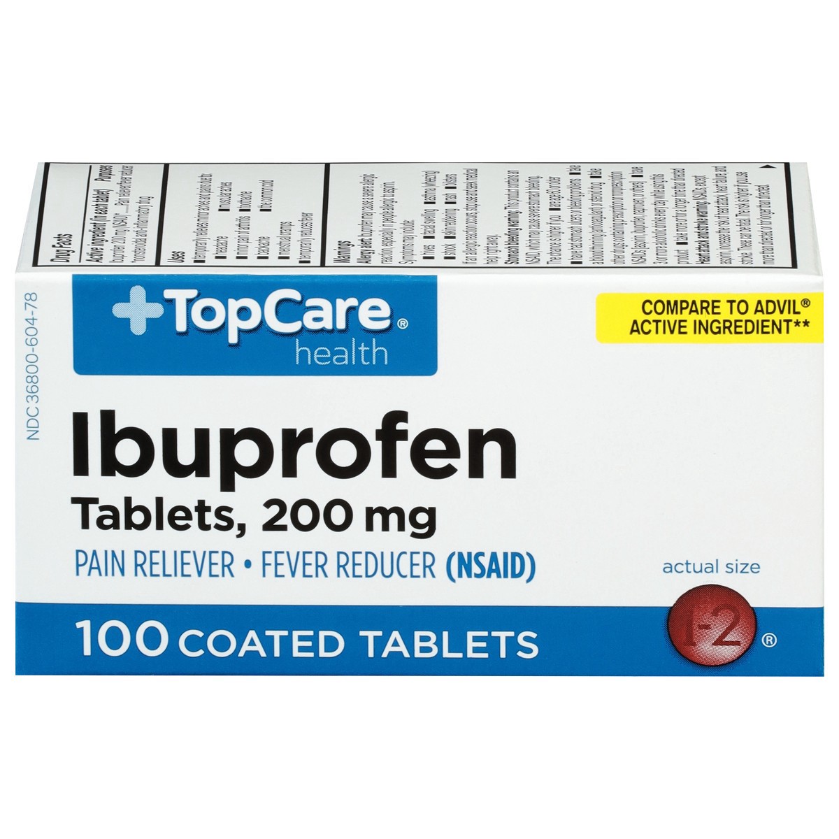 slide 3 of 15, Topcare Med Ibuprofen Tabs, 100 ct