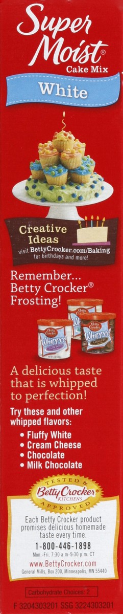 slide 3 of 6, Betty Crocker Cake Mix, White, 18.25 oz