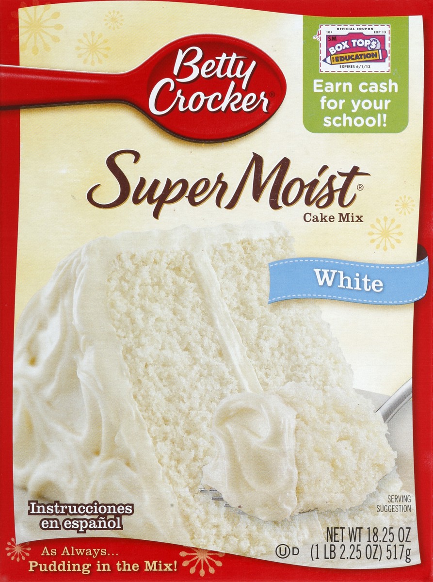 slide 5 of 6, Betty Crocker Cake Mix, White, 18.25 oz