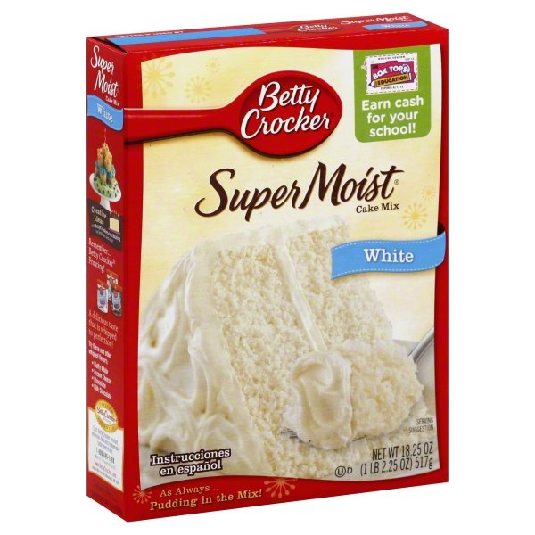 slide 1 of 6, Betty Crocker Cake Mix, White, 18.25 oz