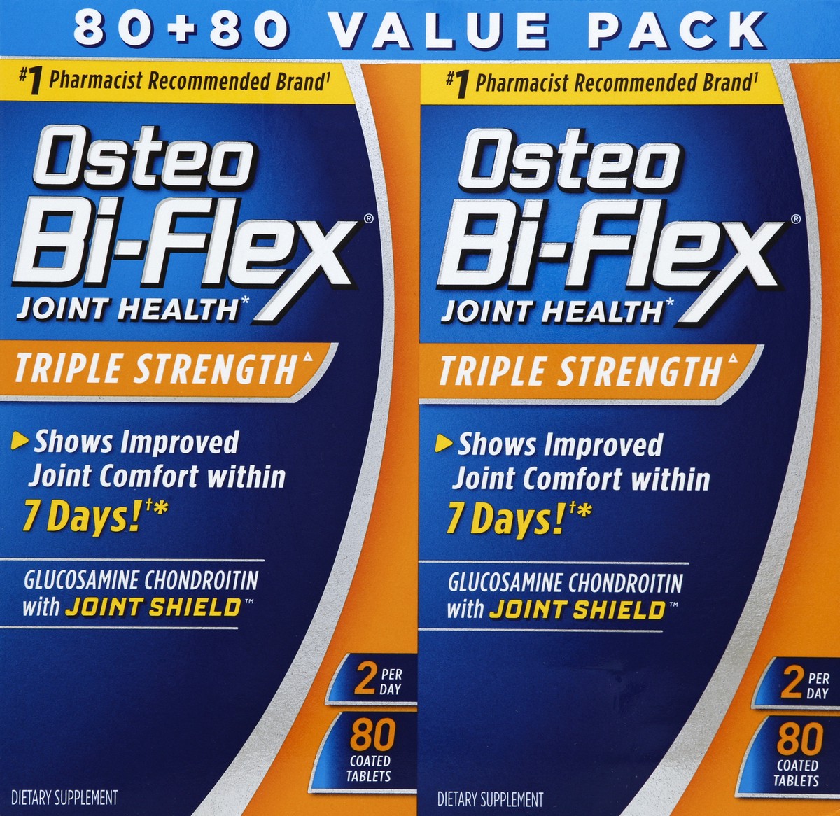 slide 6 of 6, Osteo Bi-Flex Glucosamine Chondroitin Msm With Oxin Advanced Supplement Tablets, 2 pk; 80 ct