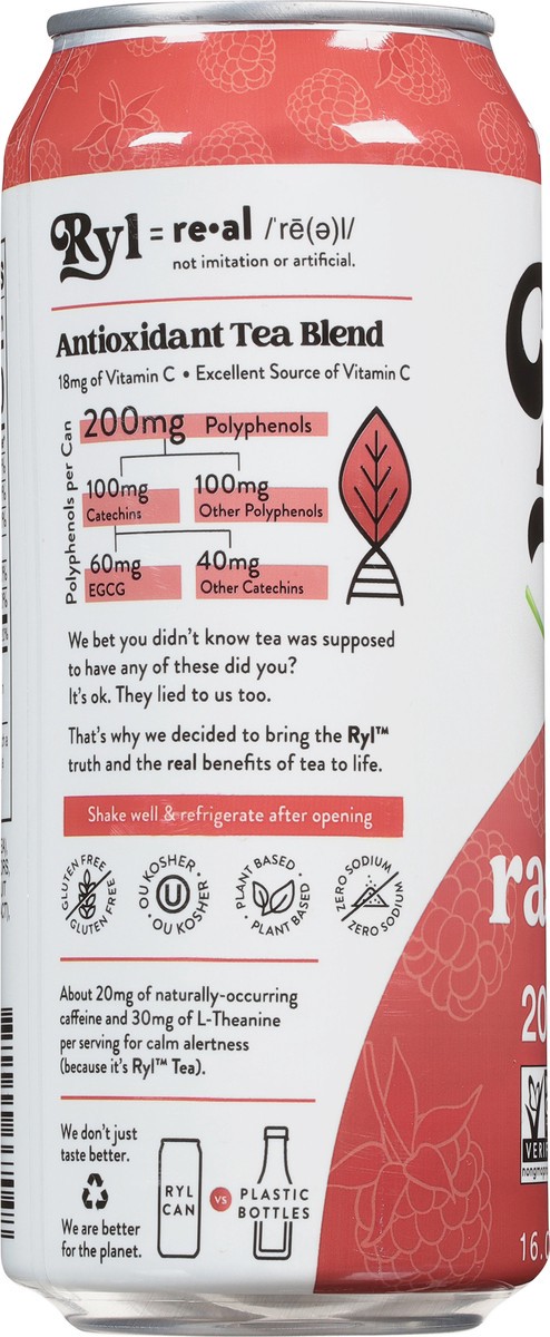 slide 8 of 9, The Ryl Co. Ryl Raspberry Iced Tea - 16 fl oz, 16 fl oz