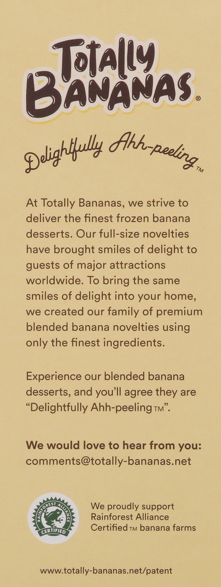 slide 14 of 15, Totally Bananas Plant Based Creamy Banana Blend Dipped in Dark Chocolate Pops 4 - 2.55 fl oz, 4 ct