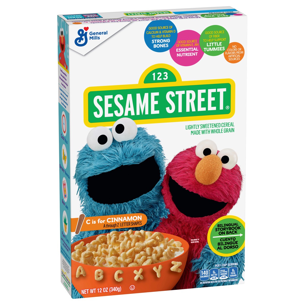 slide 8 of 9, Sesame Street Cinnamon Cereal 12 oz, 12 oz