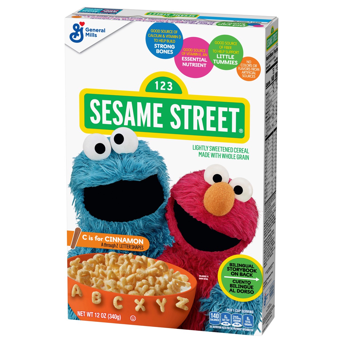 slide 6 of 9, Sesame Street Cinnamon Cereal 12 oz, 12 oz