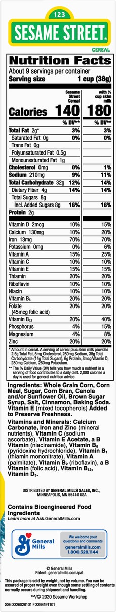 slide 9 of 9, Sesame Street Cinnamon Cereal 12 oz, 12 oz