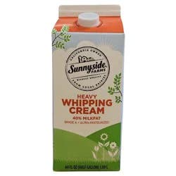 Sunnyside Farms, Heavy Whipping Cream, 40% Milkfat