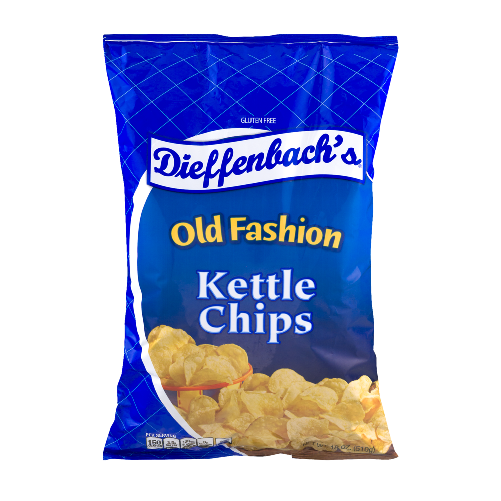 slide 1 of 1, Dieffenbach's Regular Large Chips, 18 oz