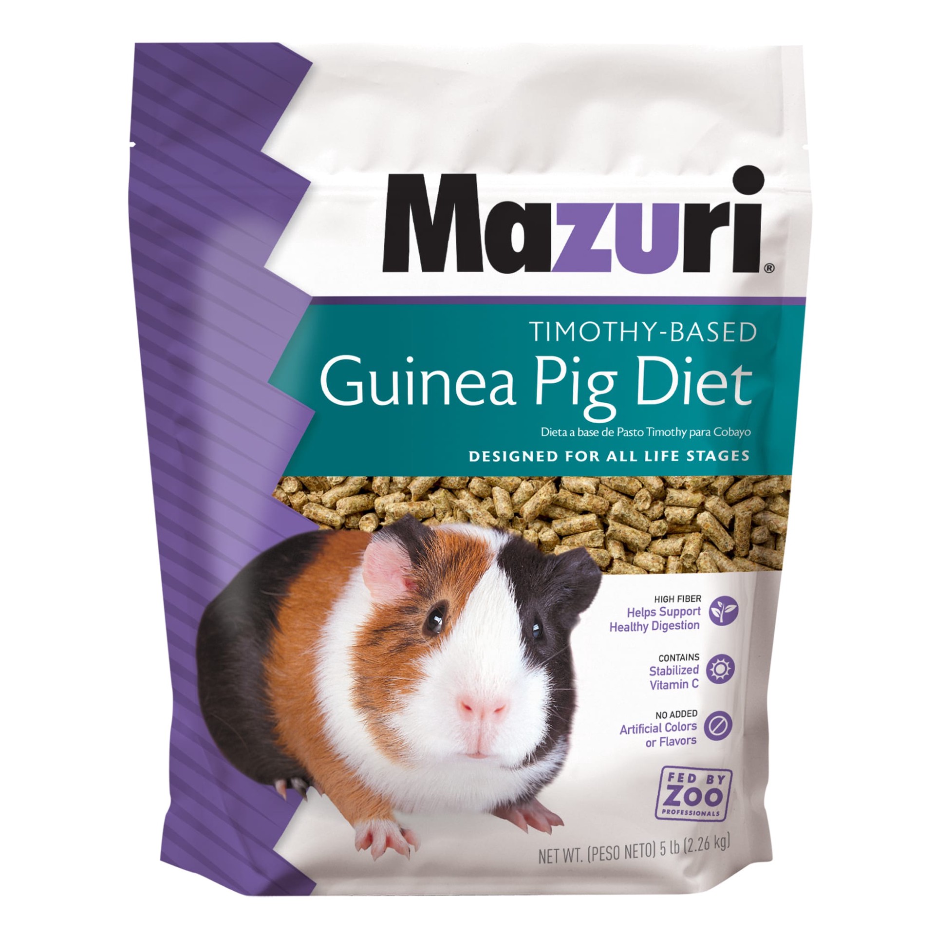 slide 1 of 1, Mazuri Timothy-Based Guinea Pig Food, 5 lb