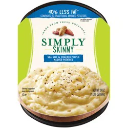 Simply Skinny Sea Salt & Cracked Pepper Mashed Potatoes 24 oz. Tray