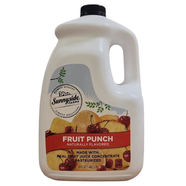 slide 1 of 1, Sunnyside Farms, Fruit Punch, 128 oz