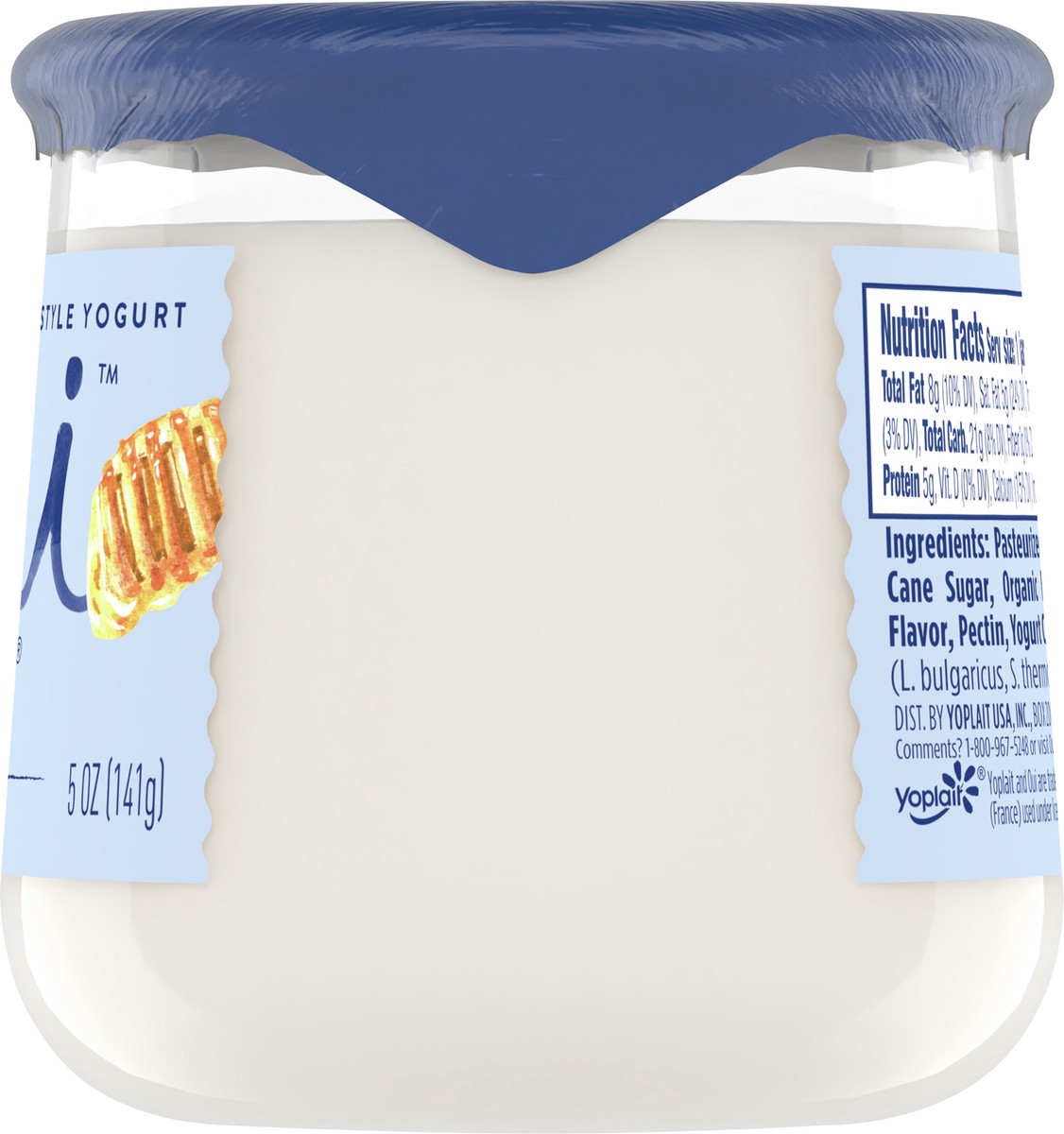 slide 4 of 9, Oui by Yoplait French Style Honey Whole Milk Yogurt, 5 OZ Jar, 5 oz