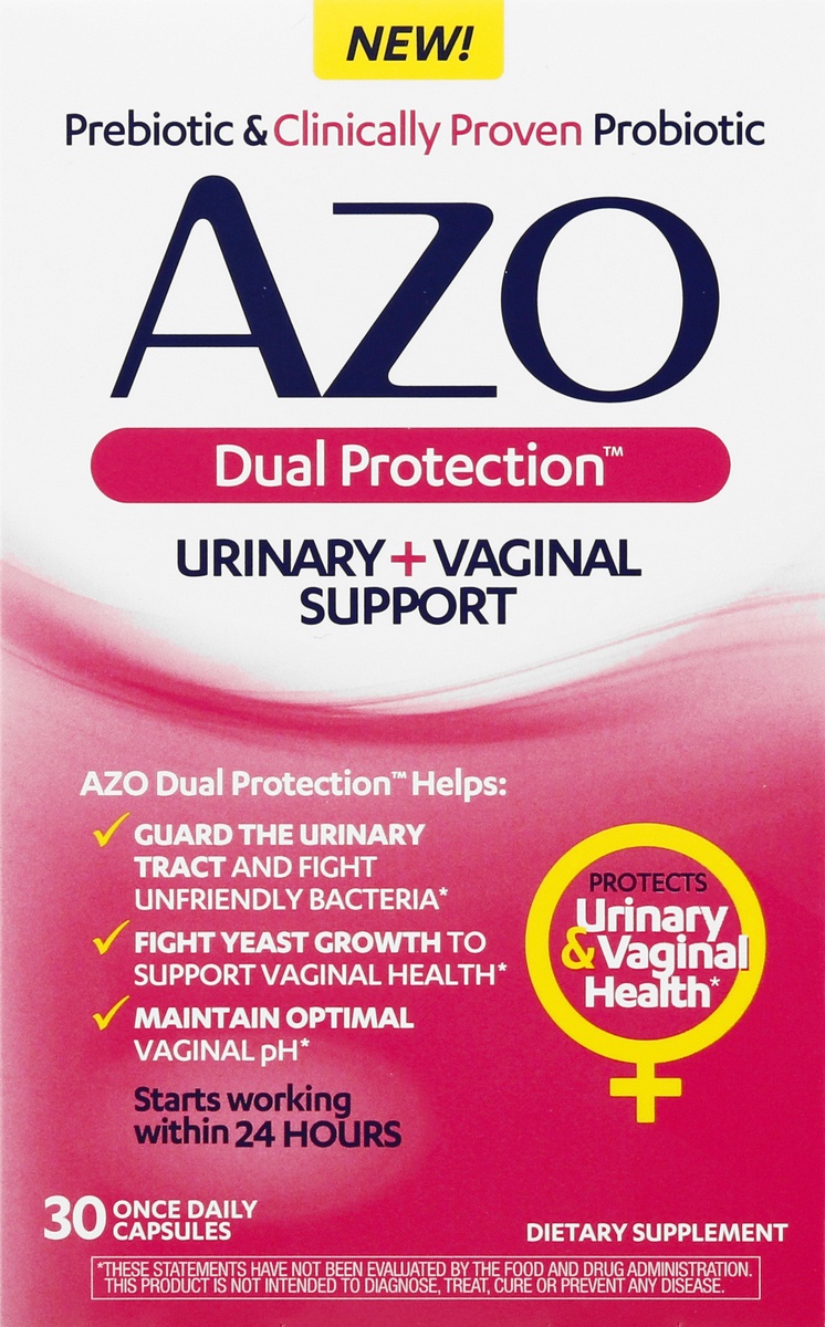 AZO Dual Protection Clinically Proven Women's Probiotic for Urinary