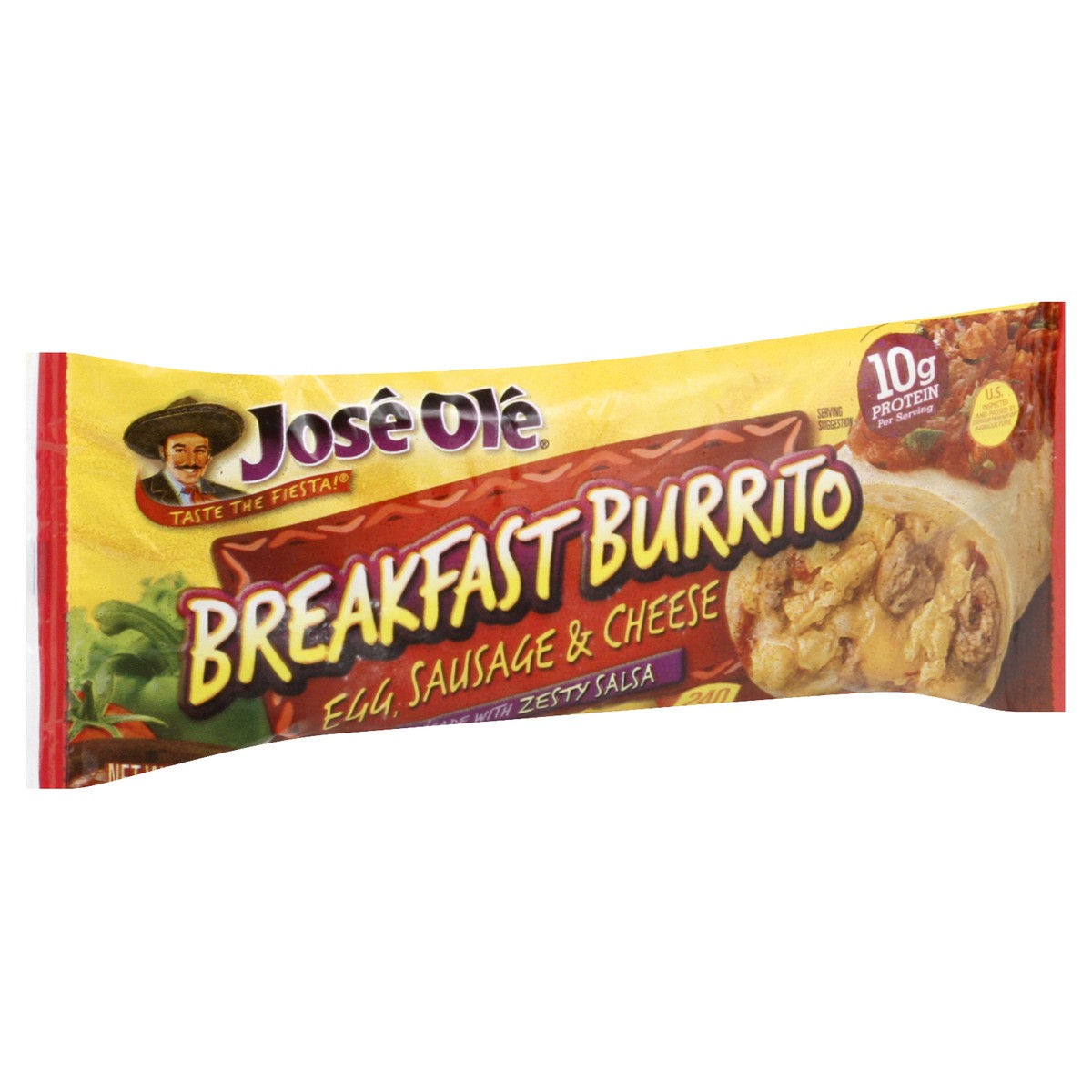 slide 2 of 13, José Olé Egg & Sausage Breakfast Burrito, 4 oz